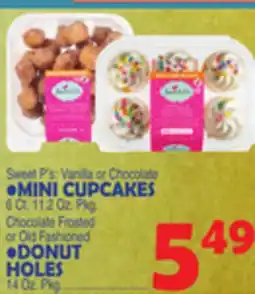 Bravo Supermarkets MINI CUPCAKES 6 Ct. 11.2 Oz. Pkg, DONUT HOLES 14 Oz. Pkg offer