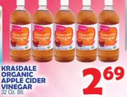 Bravo Supermarkets KRASDALE ORGANIC APPLE CIDER VINEGAR offer
