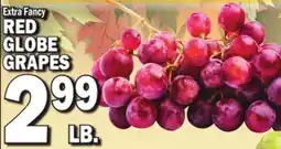 Bravo Supermarkets RED GLOBE GLOBE GRAPES offer