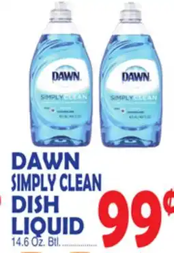 Bravo Supermarkets DAWN SIMPLY CLEAN DISH LIQUID offer