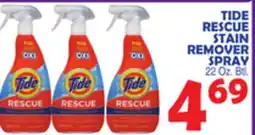 Bravo Supermarkets TIDE RESCUE STAIN REMOVER SPRAY offer