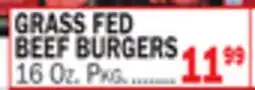 Bravo Supermarkets GRASS FED BEEF BURGERS offer