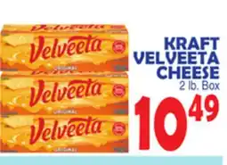 Bravo Supermarkets KRAFT VELVEETA CHEESE offer