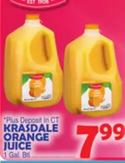 Bravo Supermarkets KRASDALE ORANGE JUICE offer