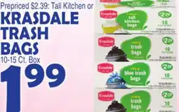 Bravo Supermarkets KRASDALE TRASH BAGS offer