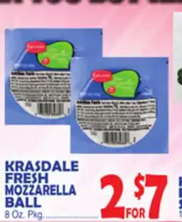 Bravo Supermarkets KRASDALE FRESH MOZZARELLA BALL offer