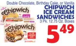 Bravo Supermarkets CHIPWICH ICE CREAM SANDWICHES offer