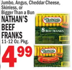 Bravo Supermarkets NATHAN'S BEEF FRANKS offer