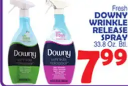 Bravo Supermarkets DOWNY WRINKLE RELEASE SPRAY offer