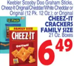 Bravo Supermarkets CHEEZ-IT CRACKERS FAMILY SIZE offer