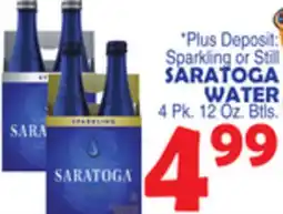 Bravo Supermarkets SARATOGA WATER offer
