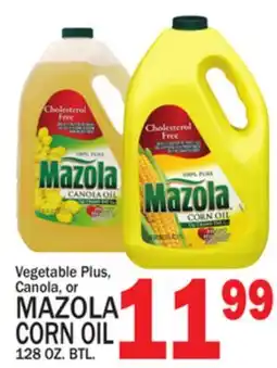 C Town MAZOLA CORN OIL offer