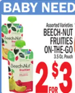 C Town BEECH-NUT FRUITIES ON-THE-GO offer