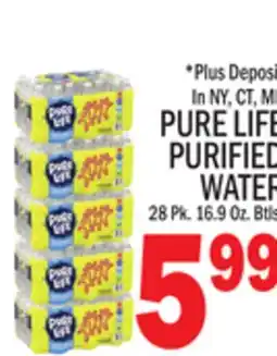 C Town PURE LIFE PURIFIED WATER offer