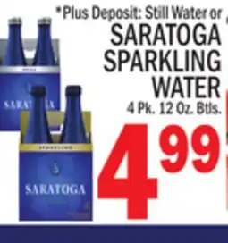 C Town SARATOGA SPARKLING WATER offer