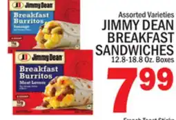 C Town JIMMY DEAN BREAKFAST SANDWICHES offer