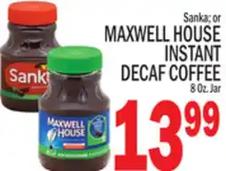 C Town MAXWELL HOUSE INSTANT DECAF COFFEE offer