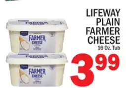 C Town LIFEWAY PLAIN FARMER CHEESE offer