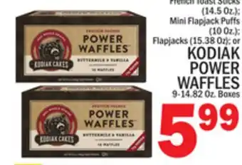 C Town KODIAK POWER WAFFLES 9-14.82 Oz. Boxes offer