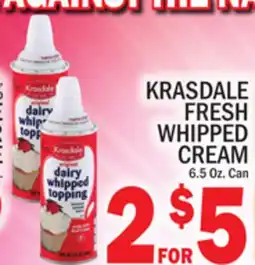 C Town KRASDALE FRESH WHIPPED CREAM offer