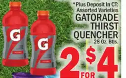 C Town GATORADE THIRST QUENCHER offer