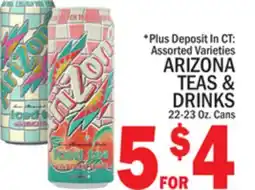 C Town ARIZONA TEAS & DRINKS offer
