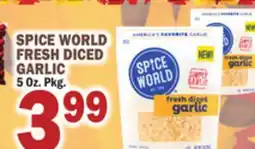 C Town SPICE WORLD FRESH DICED GARLIC offer