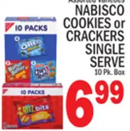 C Town NABISCO COOKIES OR CRACKERS SINGLE SERVE offer