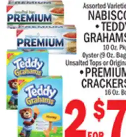 C Town NABISCO TEDDY GRAHAMS offer