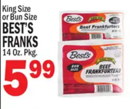 C Town BEST'S FRANKS offer