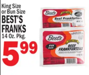 C Town BEST'S FRANKS offer