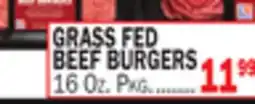 C Town GRASS FED BEEF BURGERS offer