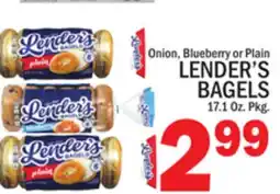 C Town LENDER'S BAGELS offer