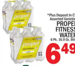 C Town PROPEL FITNESS WATER 6 Pk. 16.9 Oz. Btls offer