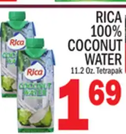 C Town RICA 100% COCONUT WATER offer