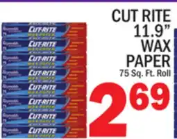 C Town CUT RITE 11.9 WAX PAPER offer