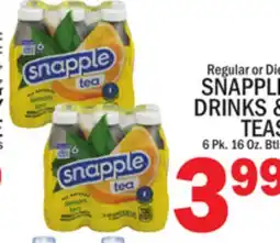 C Town SNAPPLE DRINKS & TEAS offer