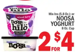 C Town NOOSA YOGHURT 8 Oz. Cup offer