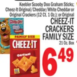C Town CHEEZ-IT CRACKERS FAMILY SIZE 21 Oz. Box offer
