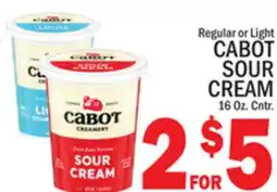 C Town CABOT SOUR CREAM offer