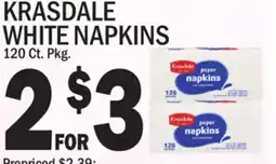 C Town KRASDALE WHITE NAPKINS offer