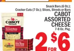 C Town CABOT ASSORTED CHEESE 7-8 Oz. Pkg offer