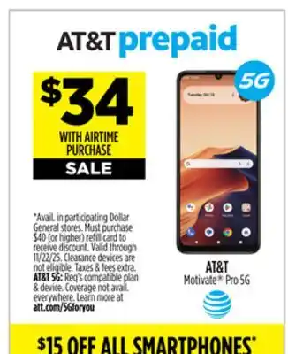 Dollar General AT & T ALL SMARTPHONES offer
