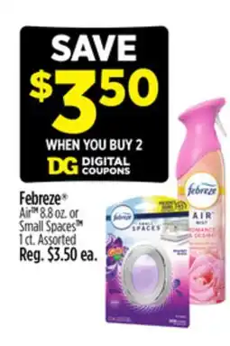Dollar General Febreze Air 8.8 oz. or Small Spaces TM 1 ct offer