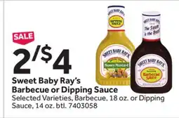 Stop&Shop Sweet Baby Ray's Barbecue or Dipping Sauce offer