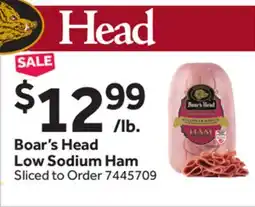 Stop&Shop Boar's Head Low Sodium Ham offer