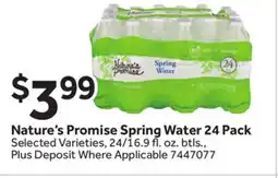 Stop&Shop Nature's Promise Spring Water offer