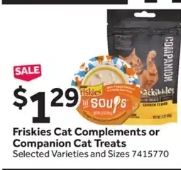 Stop&Shop Friskies Cat Complements or Companion Cat Treats offer