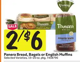 Stop&Shop Panera Bread, Bagels or English Muffins offer
