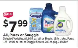 Stop&Shop All, Purex or Snuggle offer